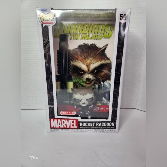 Rocket Racoon Funkopop 59 w/comicbook Gaurdians Of The Galaxy NIB - Picture 1 of 10